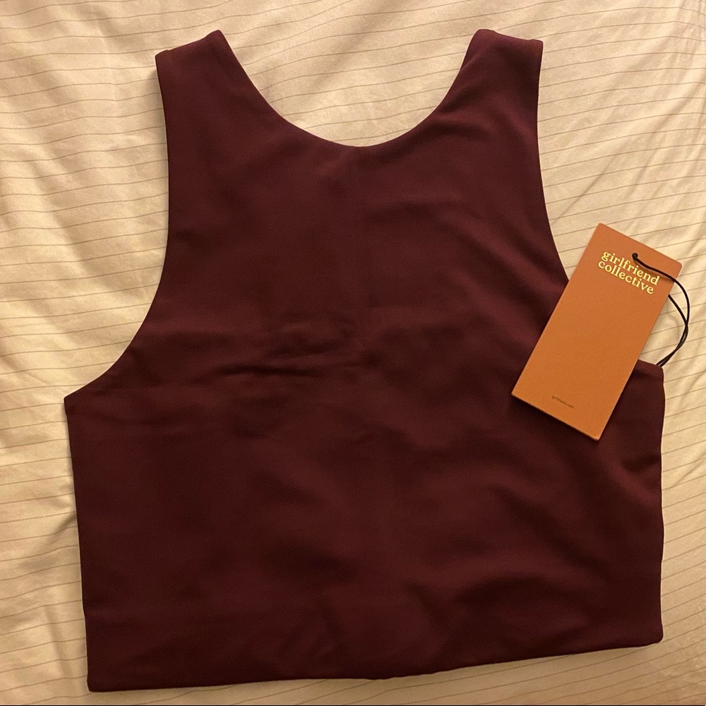 NWT Girlfriend Collective Plum Dylan Bra